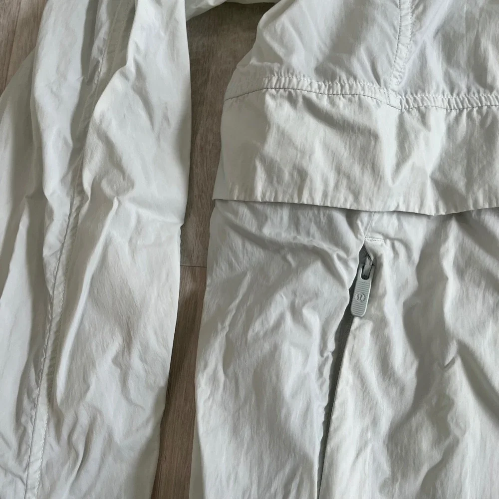 Lululemon Hood Lite Packable Jacket Island Mist Women 8 Glyde Active Lightweight